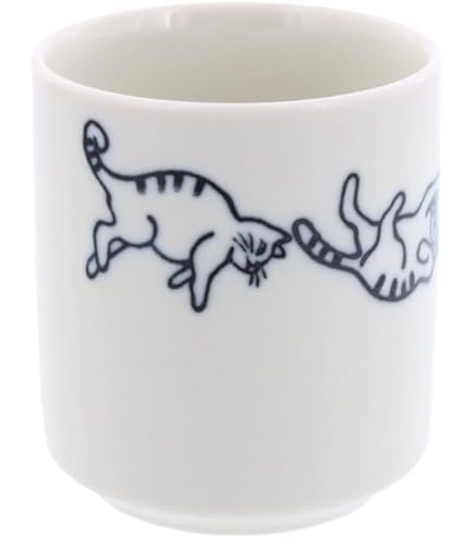 矢合直彦　作　ねこの湯呑み　陶器　コップ　カップ　ねこ　猫　動物 Amazon | 矢合直彦 作 ねこの湯呑み 陶器 コップ カップ ねこ 猫 動物